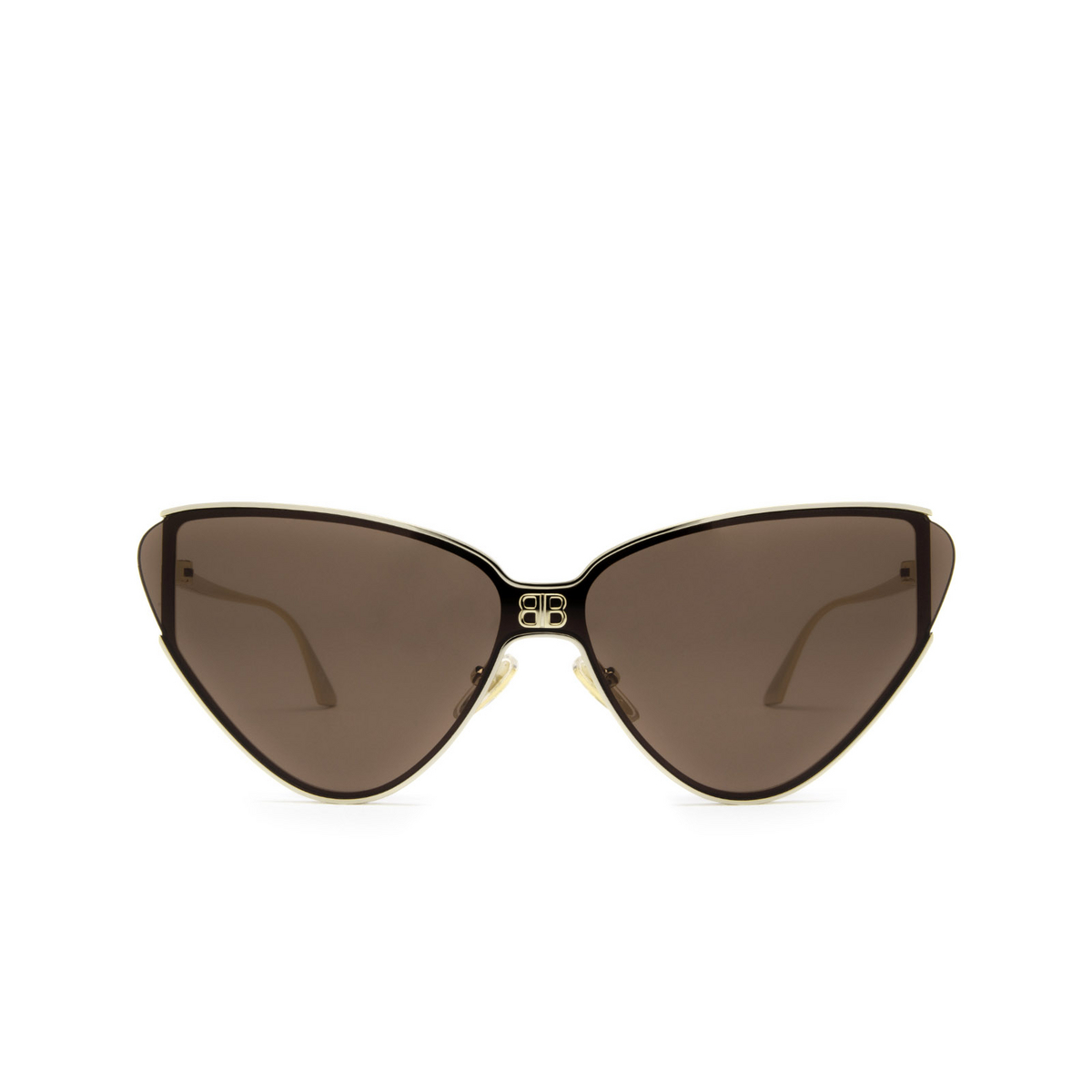 Balenciaga® Cat-eye Sunglasses: BB0191S color Gold 002 - front view.