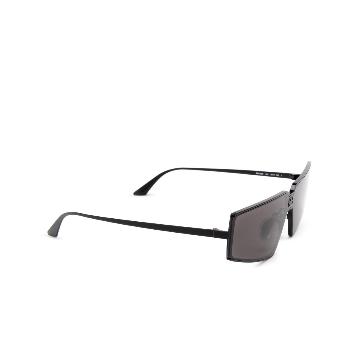 Balenciaga® Rectangle Sunglasses: BB0192S color 001 Black - product thumbnail 2/4