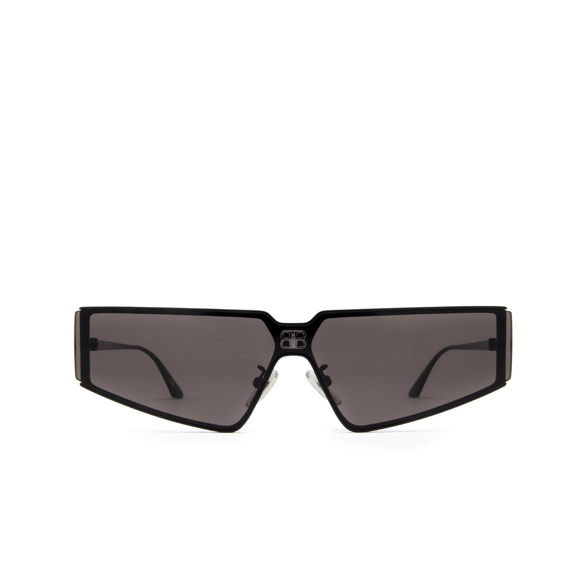 Balenciaga® Rectangle Sunglasses: BB0192S color Black 001 - front view.