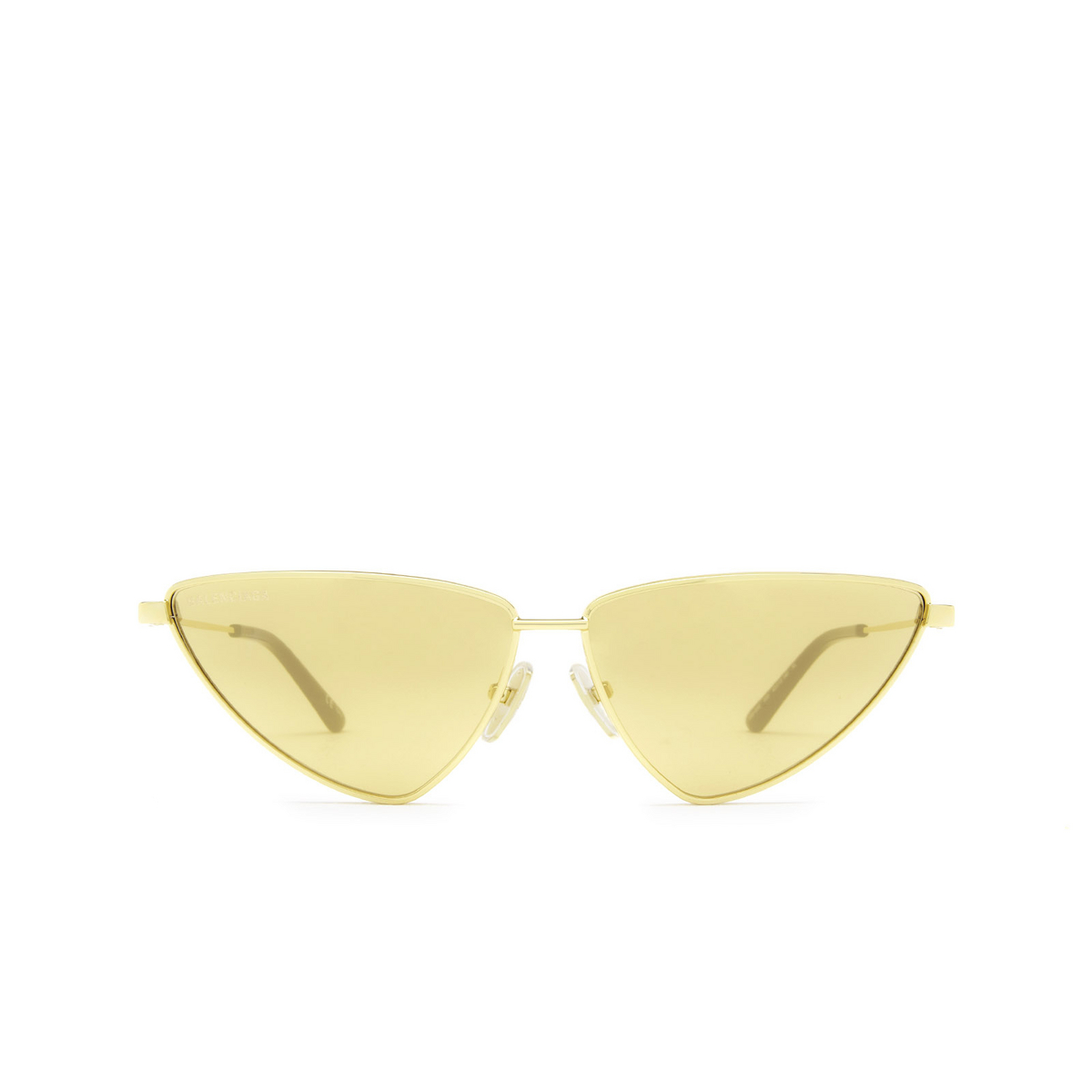 Balenciaga® Cat-eye Sunglasses: BB0193S color 002 Gold - front view
