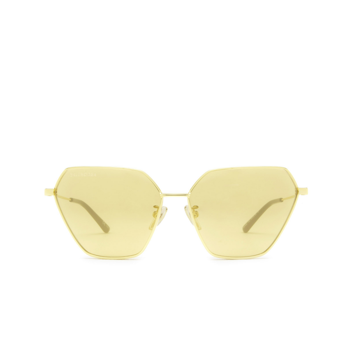 Balenciaga® Butterfly Sunglasses: BB0194S color Gold 002 - front view.