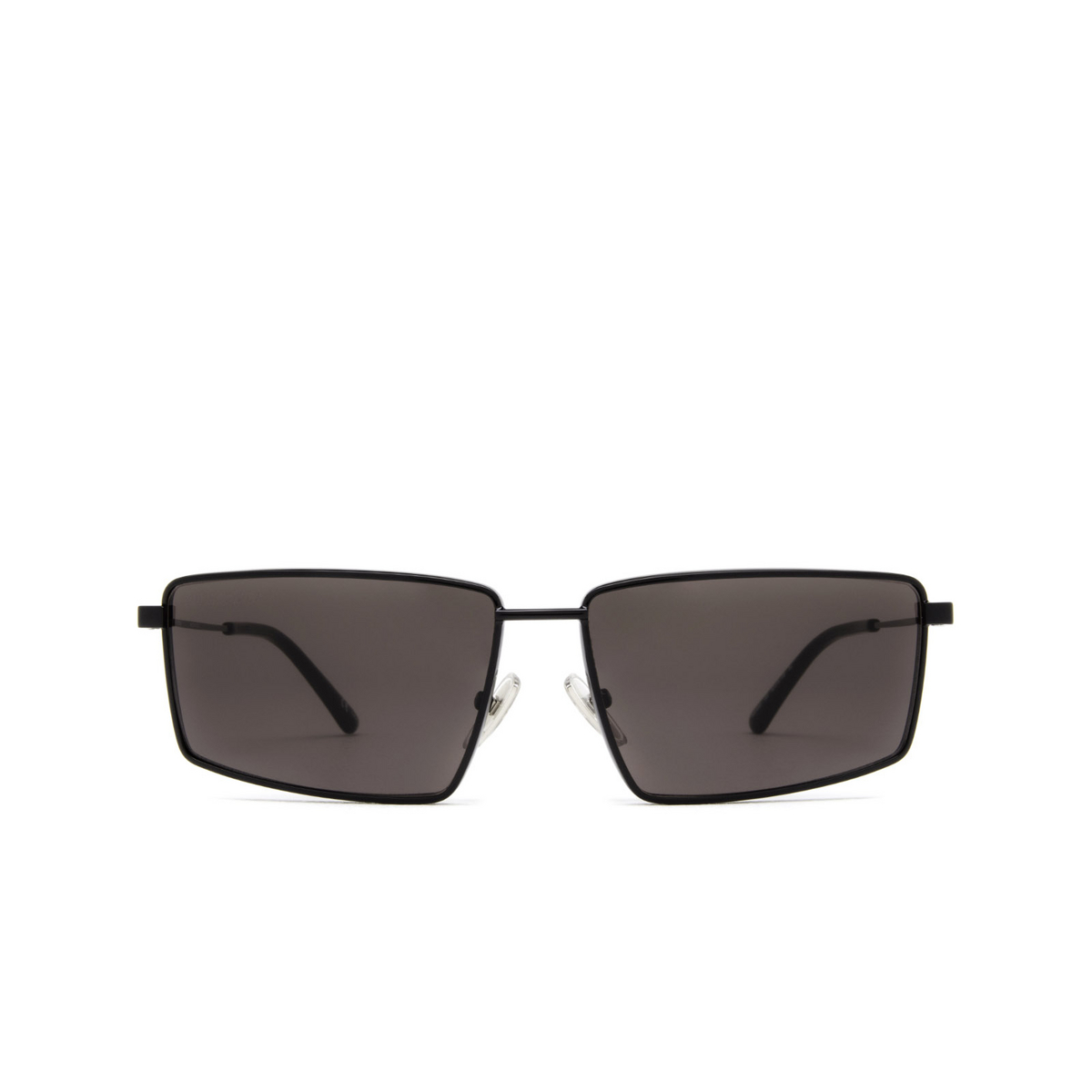 Balenciaga® Rectangle Sunglasses: BB0195S color Black 001 - front view.