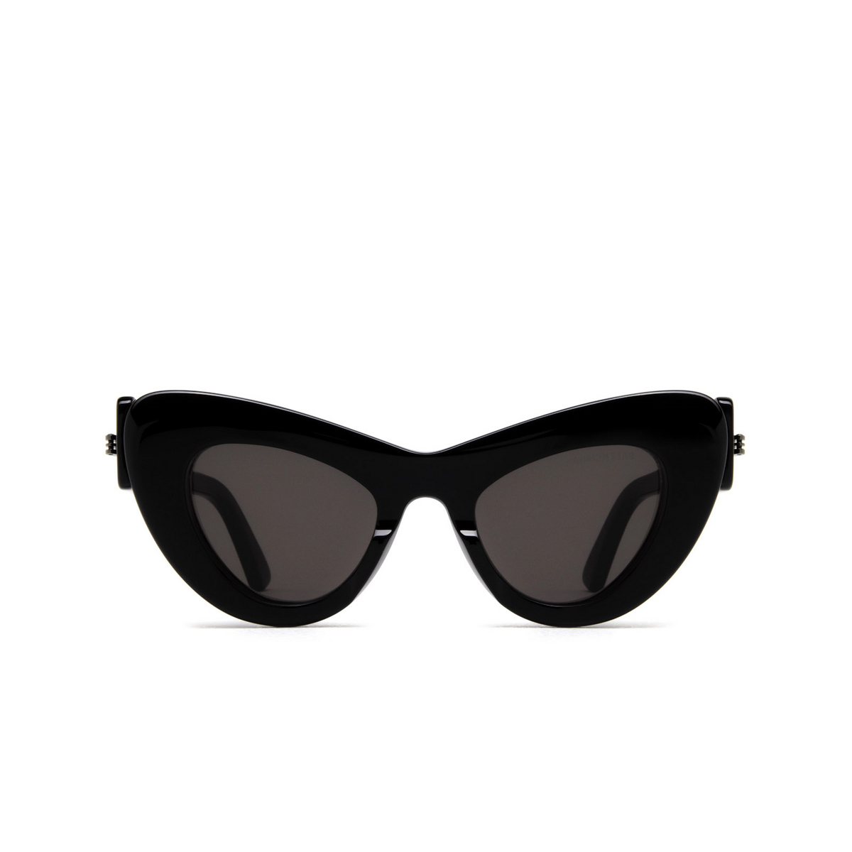 Balenciaga® Cat-eye Sunglasses: Mega BB0204S color Black 001 - front view.