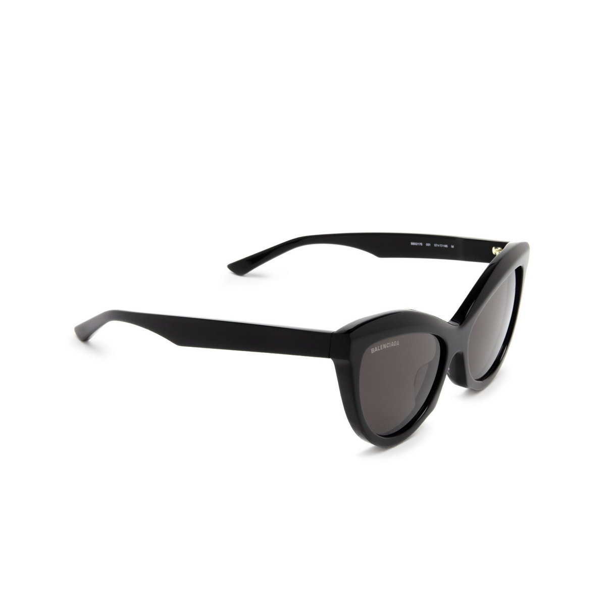 Balenciaga® Cat-eye Sunglasses: BB0217S color 001 Black - 2/4