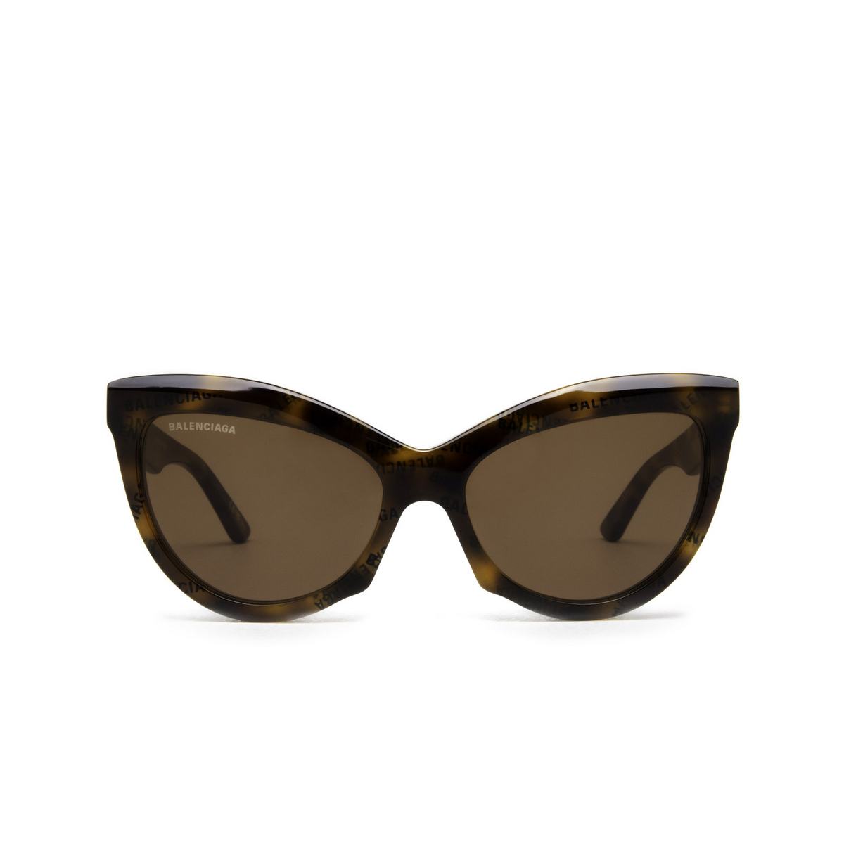Balenciaga® Cat-eye Sunglasses: BB0217S color 002 Havana - front view