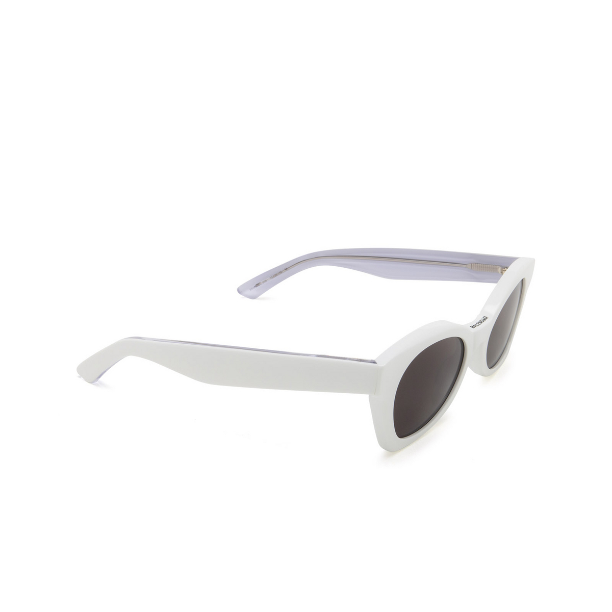 Balenciaga BB0230S Sunglasses 005 White - three-quarters view