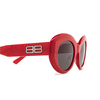 Balenciaga BB0235S Sunglasses 003 red - product thumbnail 3/4