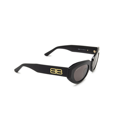 Balenciaga BB0236S Sunglasses 001 black - three-quarters view