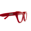 Occhiali da vista Balenciaga BB0238O 003 red - anteprima prodotto 3/4