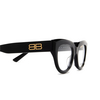 Balenciaga BB0239O Korrektionsbrillen 001 black - Produkt-Miniaturansicht 3/4