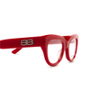Balenciaga BB0239O Eyeglasses 003 red - product thumbnail 3/4