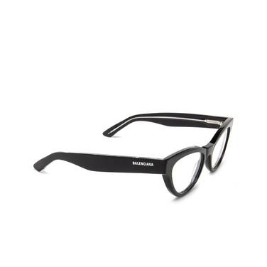 Balenciaga BB0241O Eyeglasses 001 black - three-quarters view