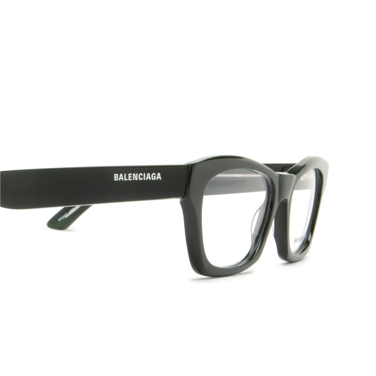 Occhiali da vista Balenciaga BB0242O 003 Green - anteprima prodotto 3/4