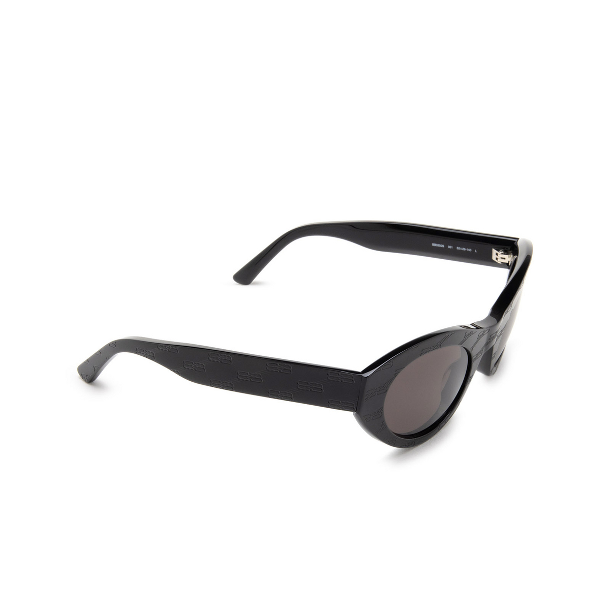 Balenciaga BB0250S Sunglasses 001 Black - three-quarters view