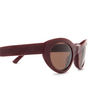 Gafas de sol Balenciaga BB0250S 004 burgundy - Miniatura del producto 3/4