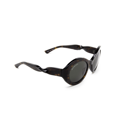 Gafas de sol Balenciaga Twist 002 havana - Vista tres cuartos