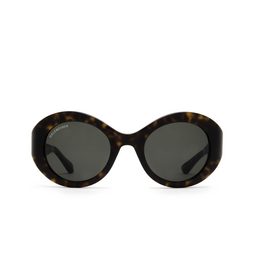 Balenciaga® Round Sunglasses: Twist Round BB0208S color Havana 002.