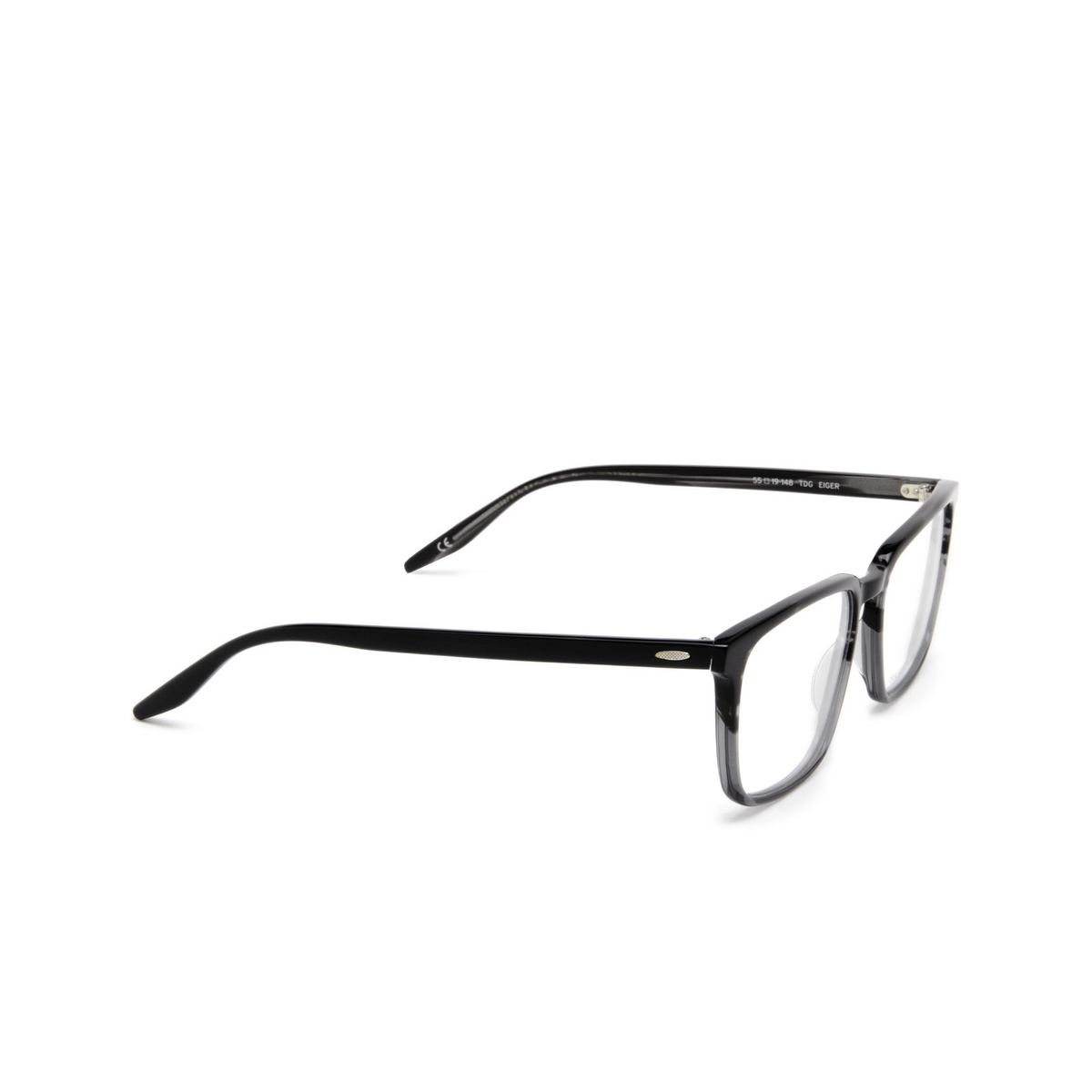 Barton Perreira® Rectangle Eyeglasses: Eiger BP5054 color Turtle Dove Gradient 2FA - three-quarters view.