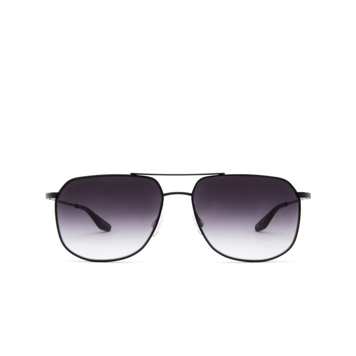Barton Perreira® Square Sunglasses: Javelin BP0223 color Black Satin 0EH - front view.