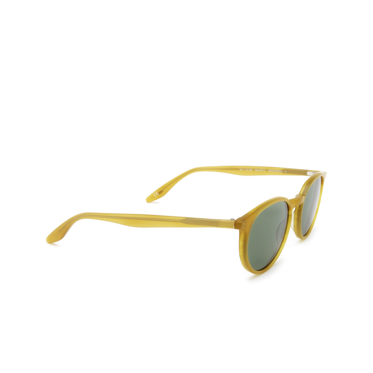 Barton Perreira® Oval Sunglasses: Norton BP0068 color Matte Golden Honey 1LL - three-quarters view.