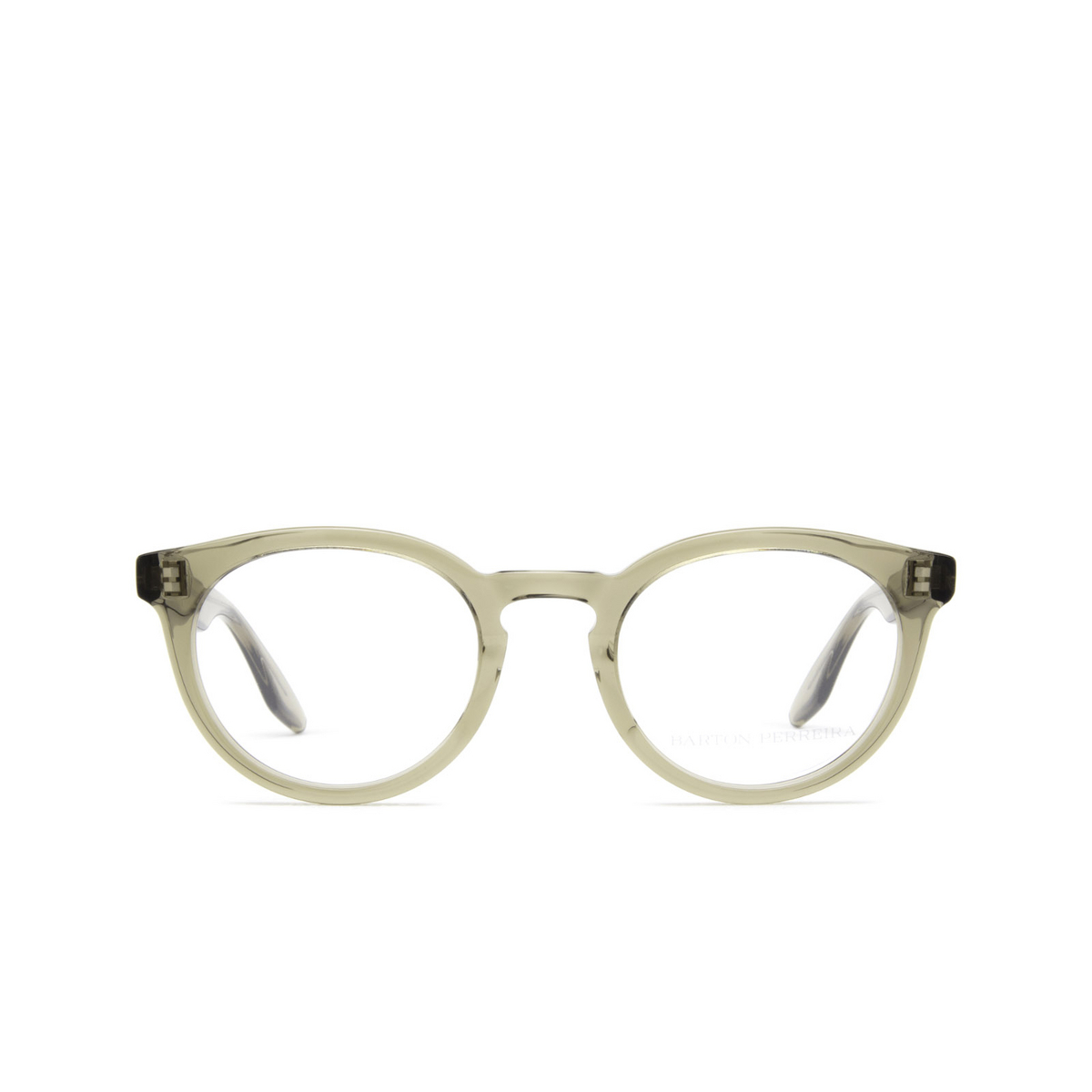 Barton Perreira® Round Eyeglasses: Rourke BP5199 color Khaki 1EW - front view.