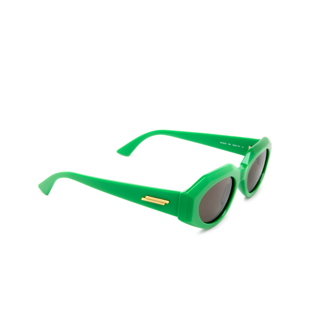 Bottega Veneta BV1031S Sunglasses 005 Green - three-quarters view