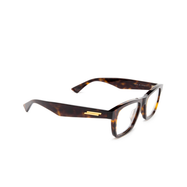 Occhiali da vista Bottega Veneta BV1120O 002 havana - tre quarti