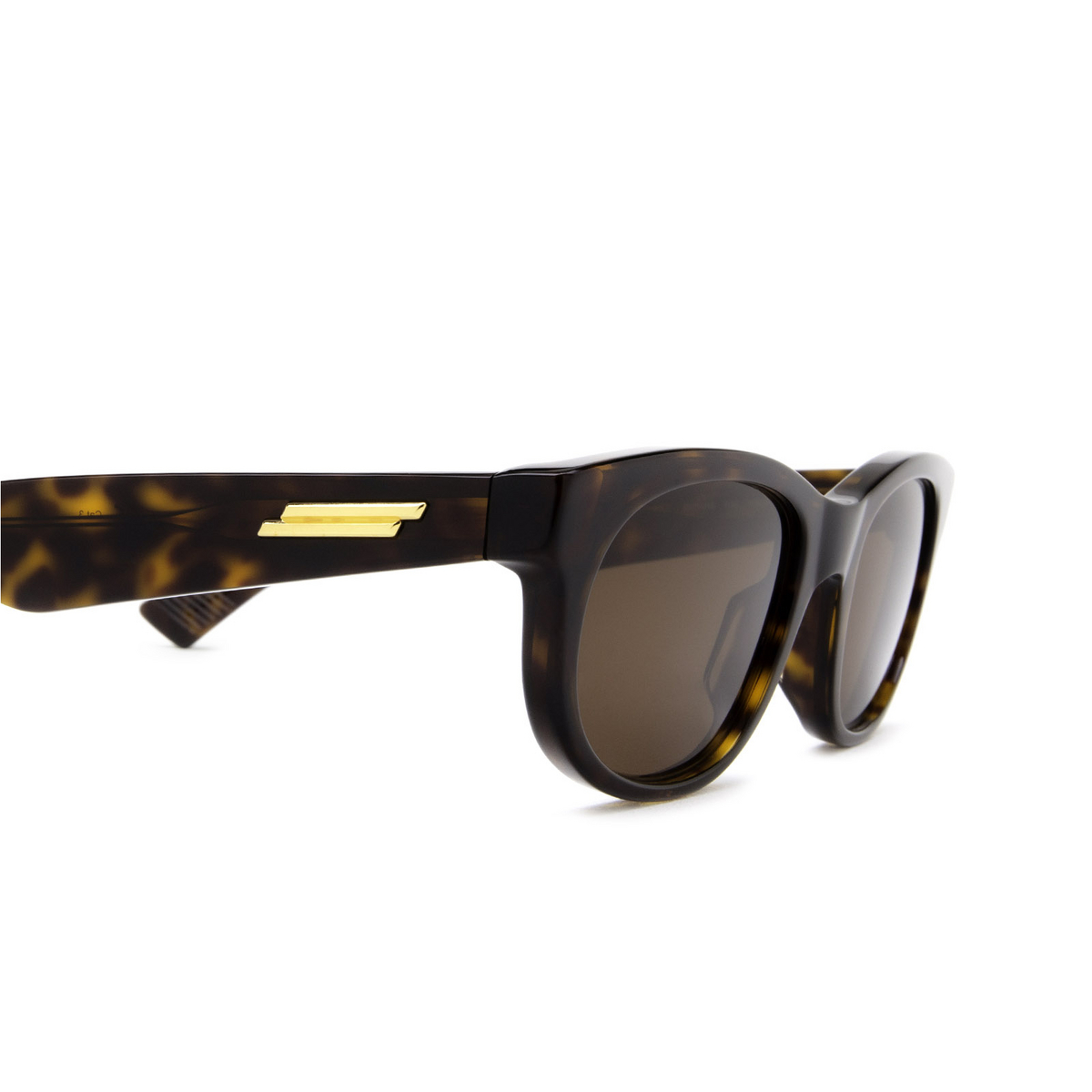 Bottega Veneta® Square Sunglasses: BV1145S color Havana 002 - product thumbnail 3/3.