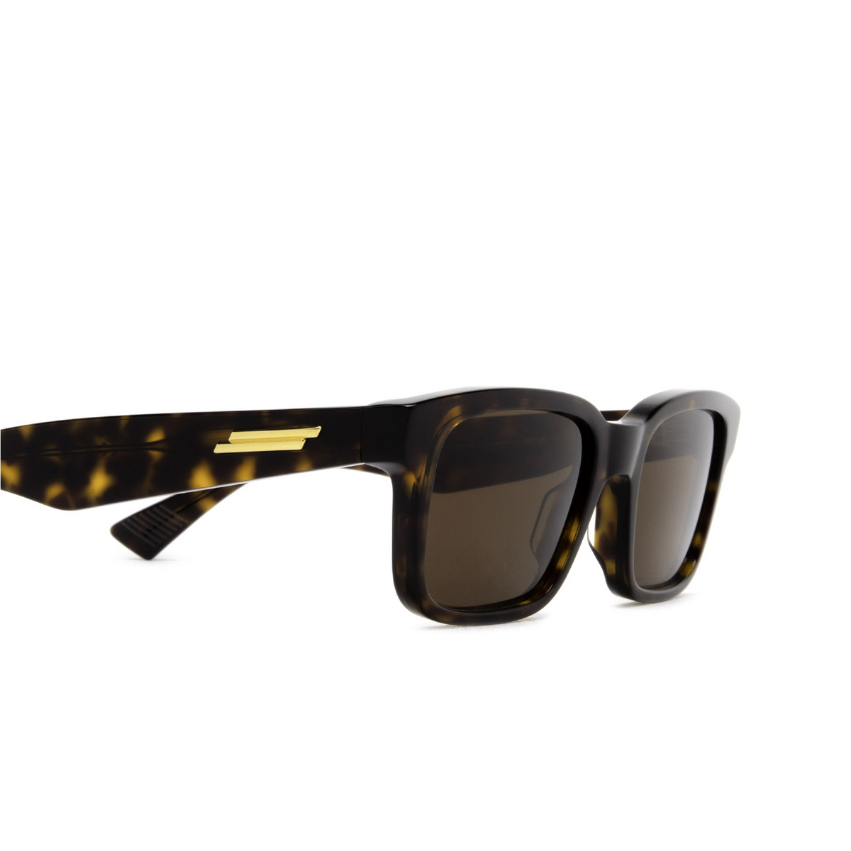 Bottega Veneta® Rectangle Sunglasses: BV1146S color Havana 002 - 3/3.