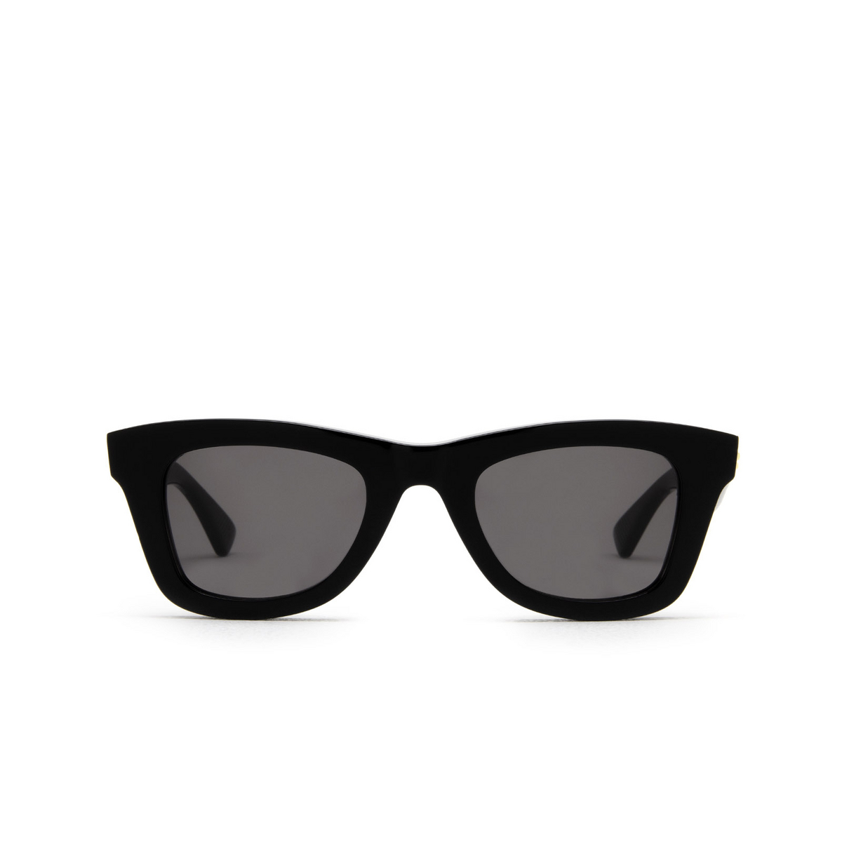 Bottega Veneta® Rectangle Sunglasses: BV1147S color Black 001 - front view.