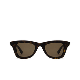 Bottega Veneta® Rectangle Sunglasses: BV1147S color 002 Havana 