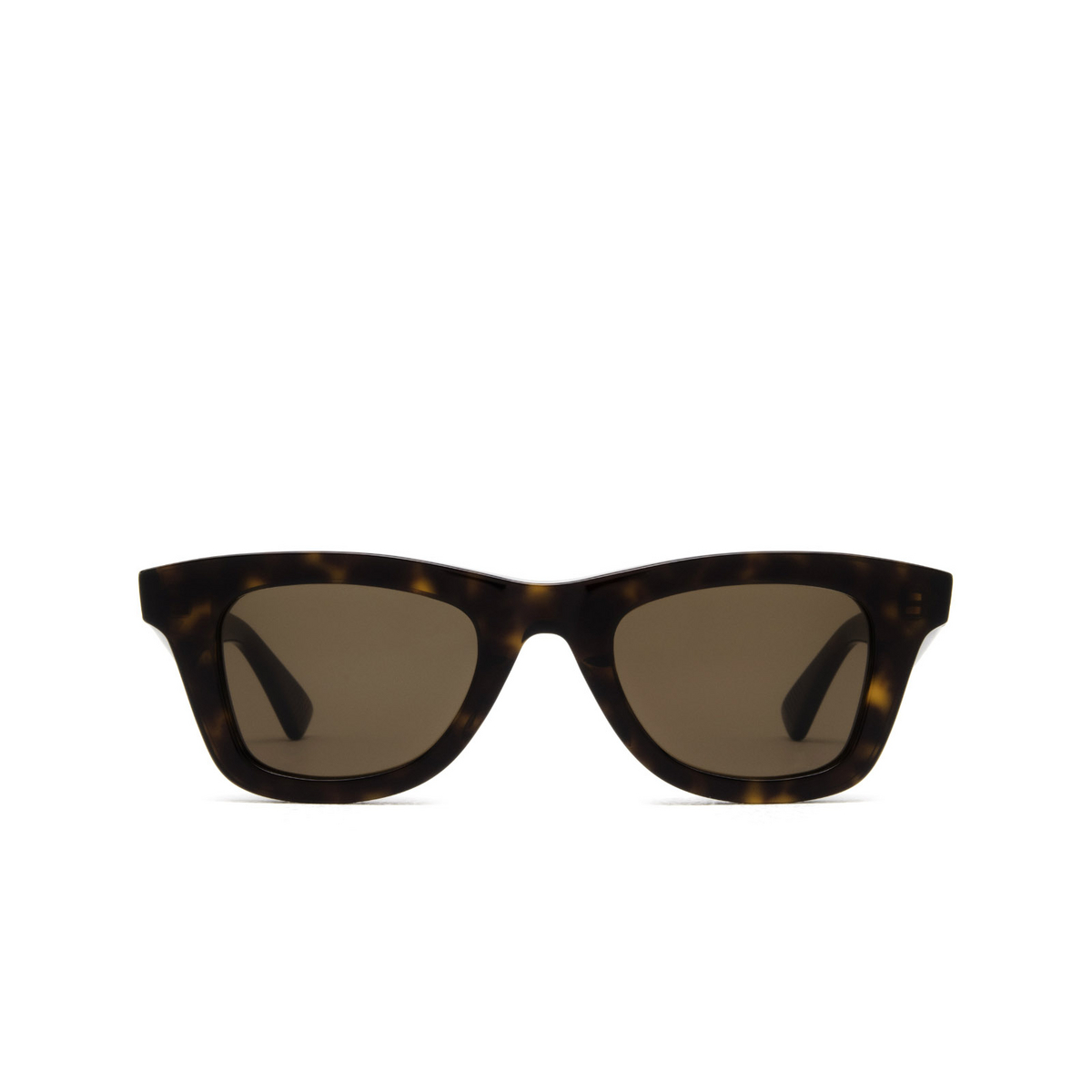 Bottega Veneta® Square Sunglasses: BV1147S color Havana 002 - front view.