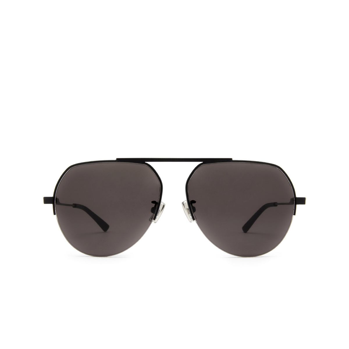 Bottega Veneta® Aviator Sunglasses: BV1150S color Black 005 - front view.