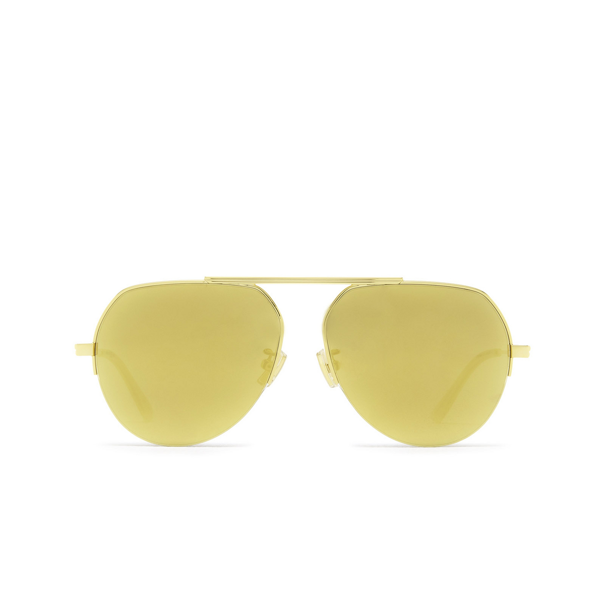 Bottega Veneta® Aviator Sunglasses: BV1150S color 006 Gold - front view