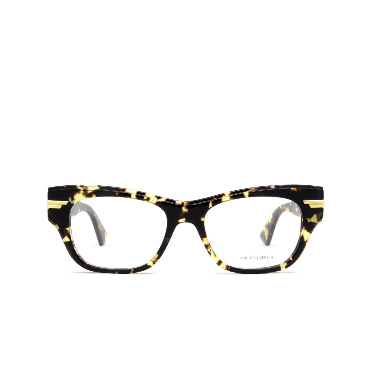 Bottega Veneta® Cat-eye Eyeglasses: BV1152O color Havana 002 - front view.