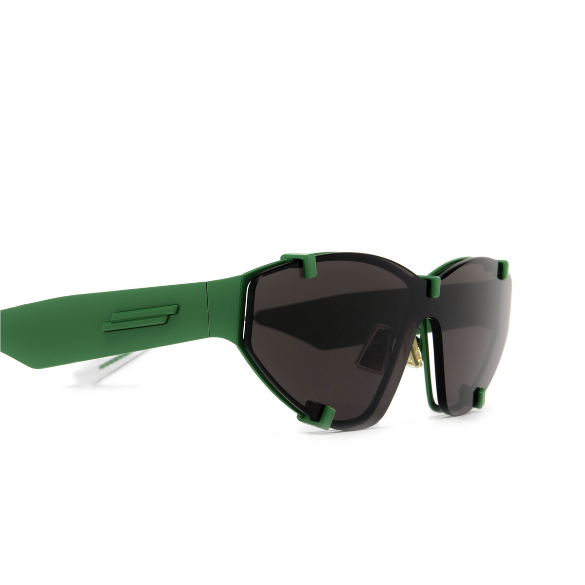 Bottega Veneta® Irregular Sunglasses: BV1165S color 001 Green - 3/3
