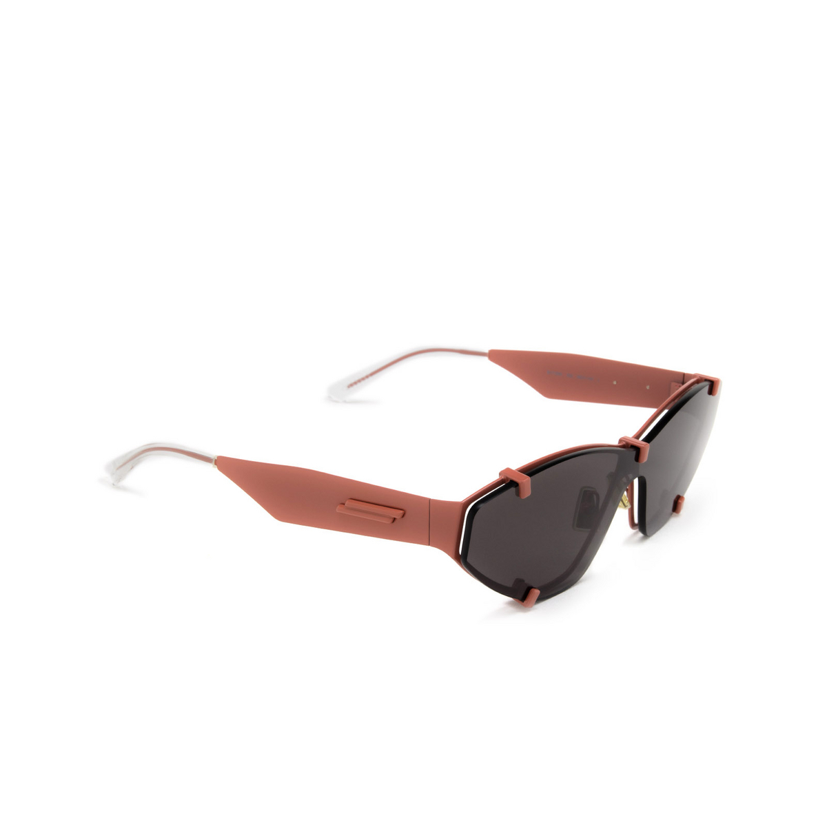 Bottega Veneta® Irregular Sunglasses: BV1165S color 003 Pink - three-quarters view