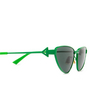 Gafas de sol Bottega Veneta BV1186S 004 green - Miniatura del producto 3/4