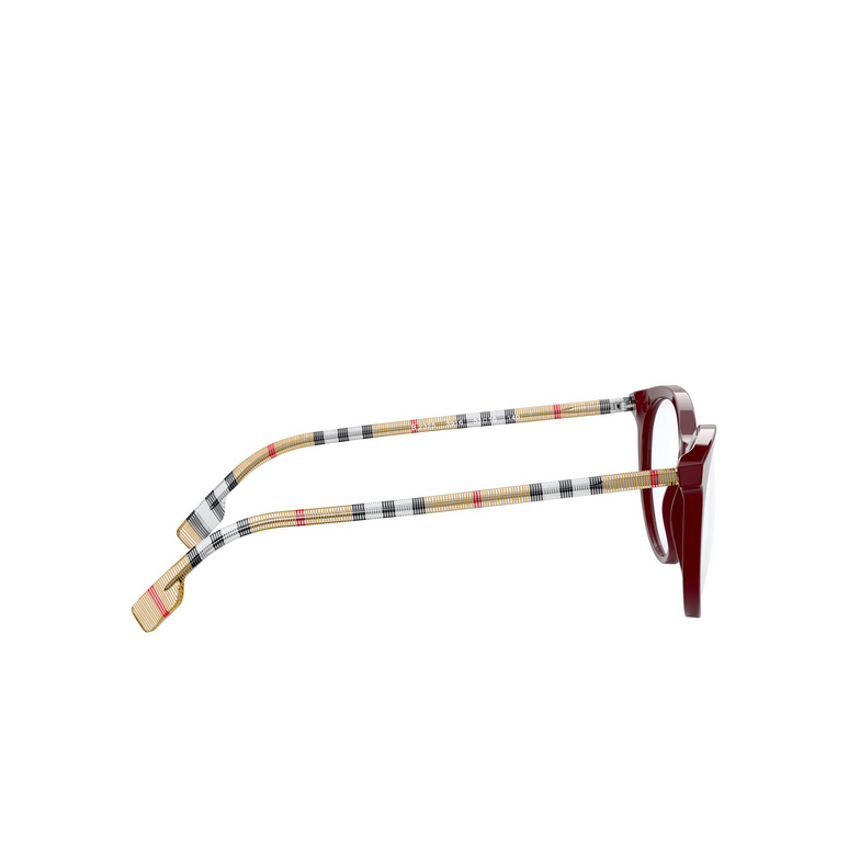 Burberry AIDEN Eyeglasses 3916 bordeaux - 3/4