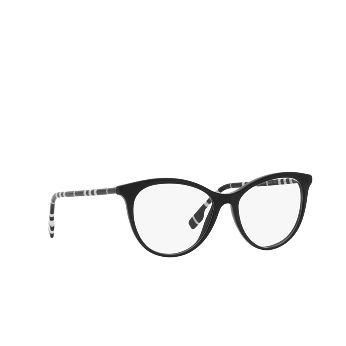 Burberry AIDEN Eyeglasses 4007 Black - three-quarters view