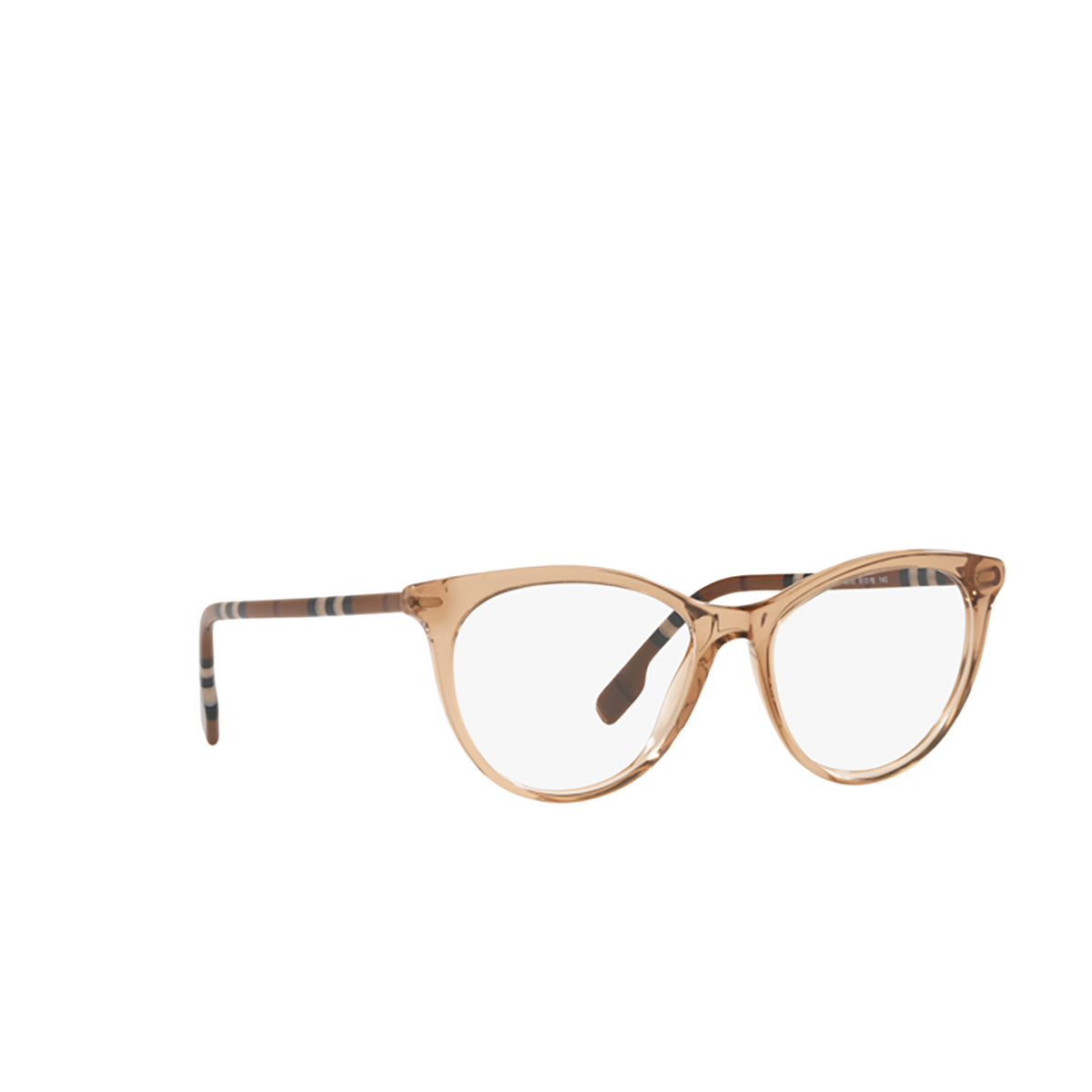 Burberry AIDEN Eyeglasses 4010 Brown - three-quarters view