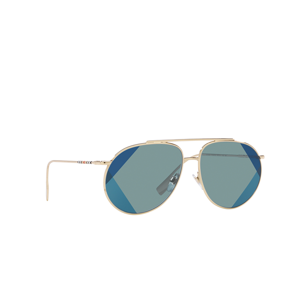 Burberry ALICE Sunglasses 110980 Light Gold - three-quarters view