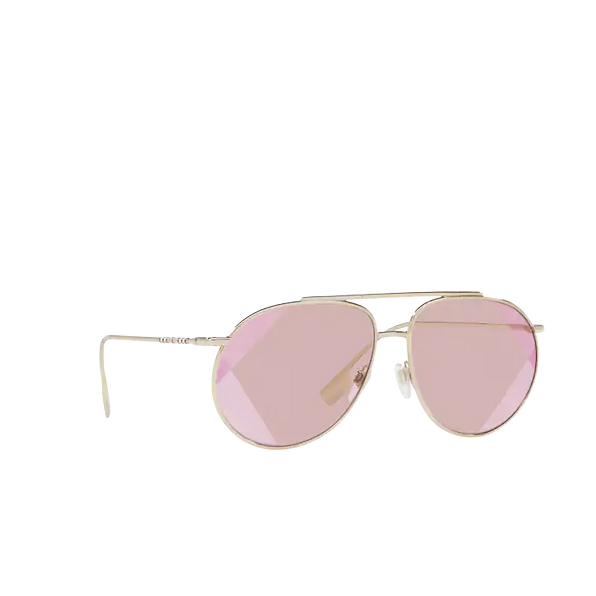 Burberry ALICE Sunglasses 110984 Light Gold - three-quarters view