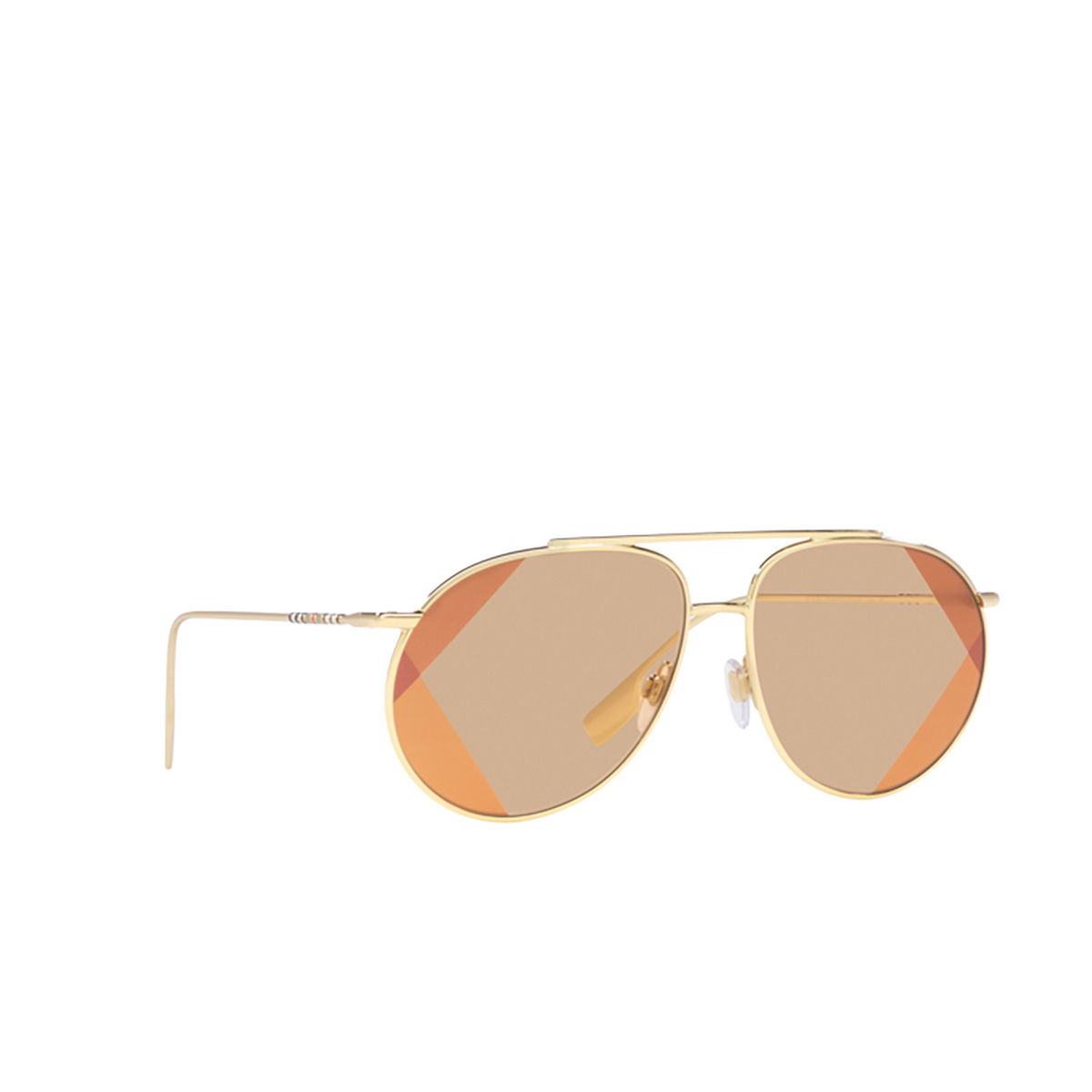 Burberry ALICE Sunglasses 110993 Light Gold - three-quarters view
