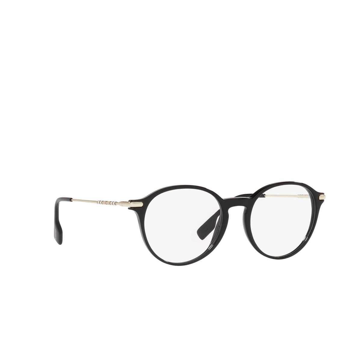 Burberry ALISSON Eyeglasses 3001 Black - three-quarters view