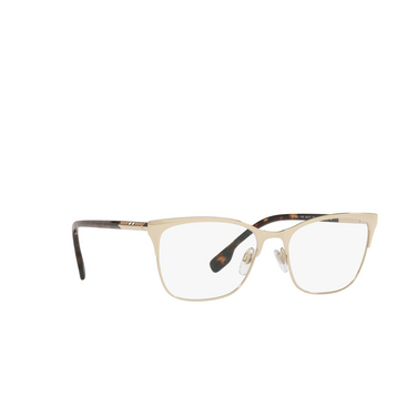 Burberry ALMA Eyeglasses 1109 light gold - three-quarters view