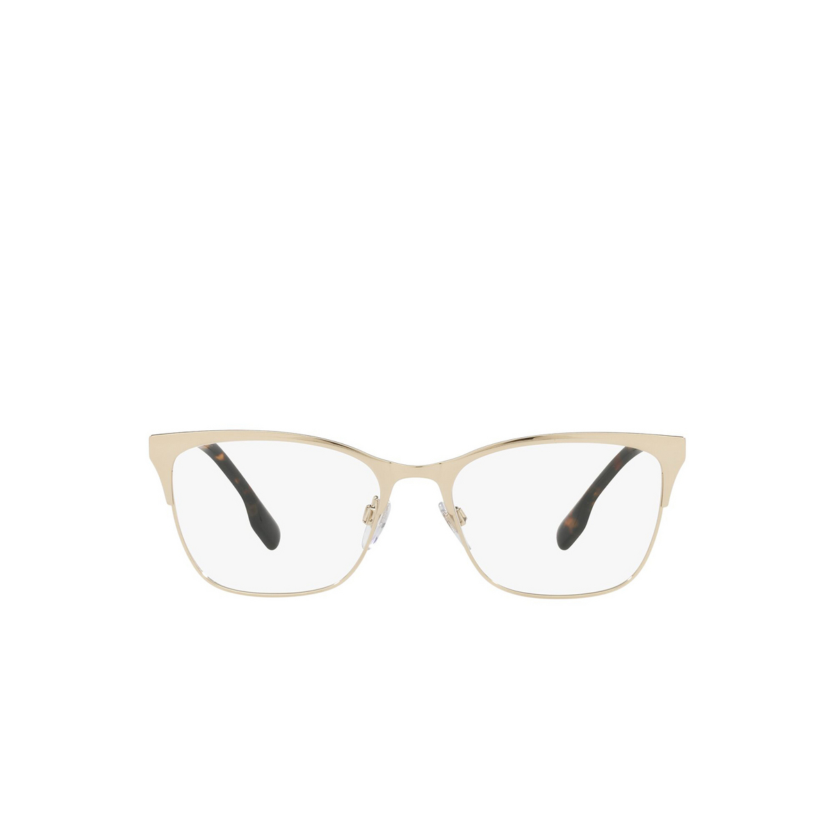 Burberry® Cat-eye Eyeglasses: Alma BE1362 color Light Gold 1109 - front view.