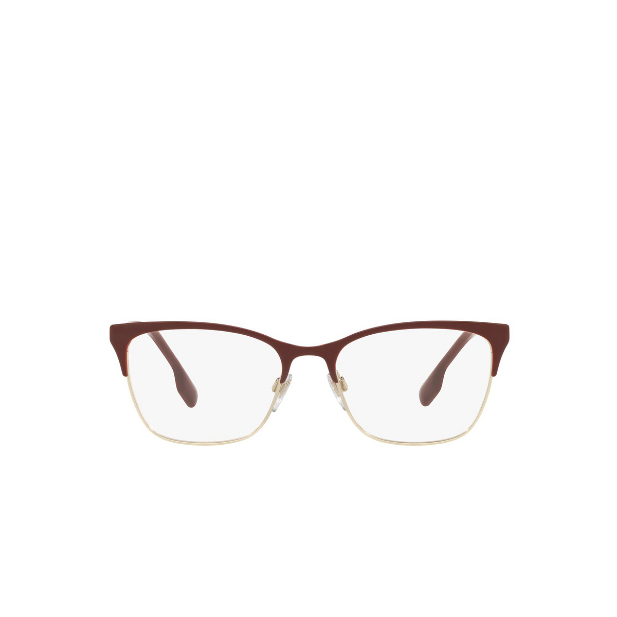 Burberry ALMA Eyeglasses 1292 Light Gold / Bordeaux - front view