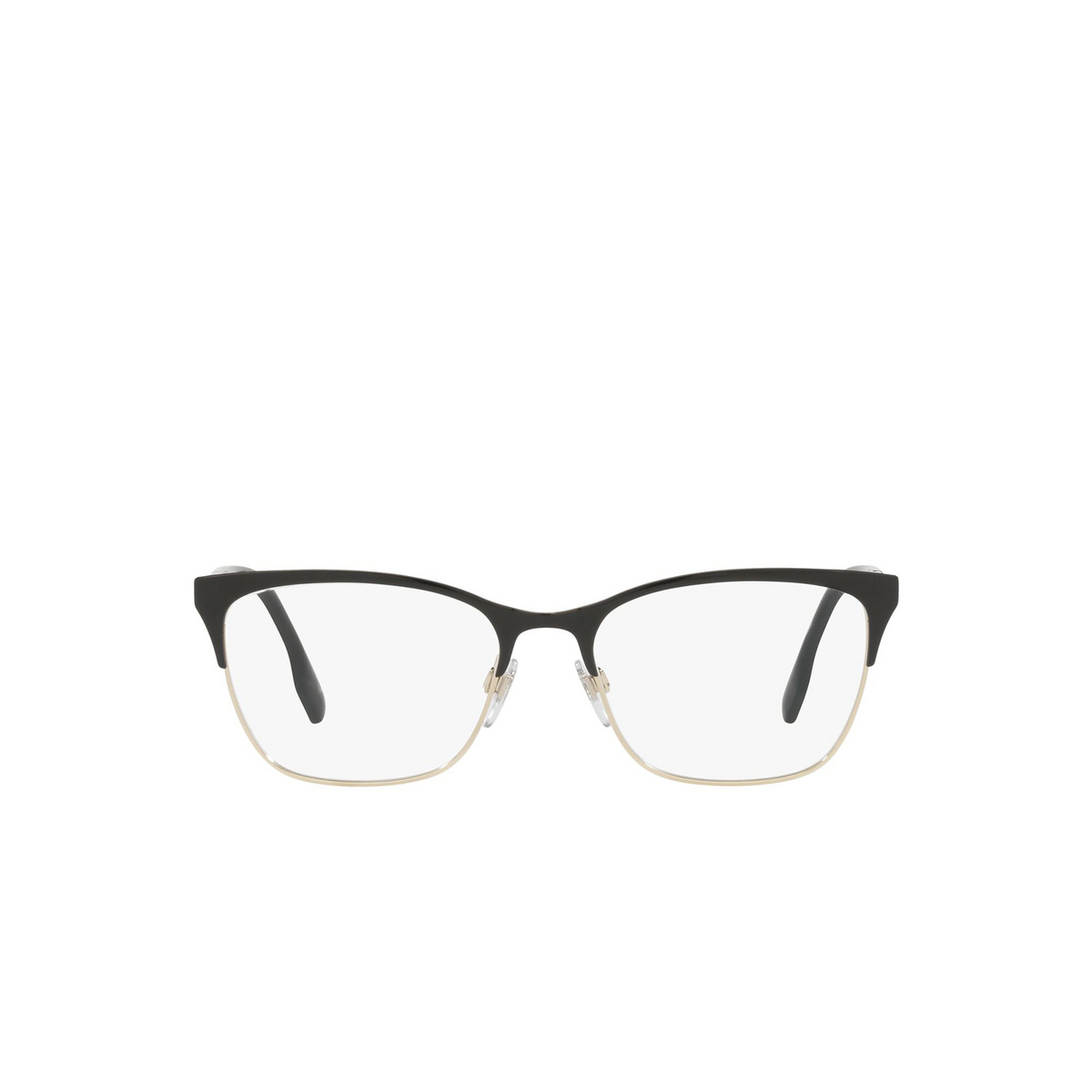 Burberry ALMA Eyeglasses 1326 Light Gold / Black - front view