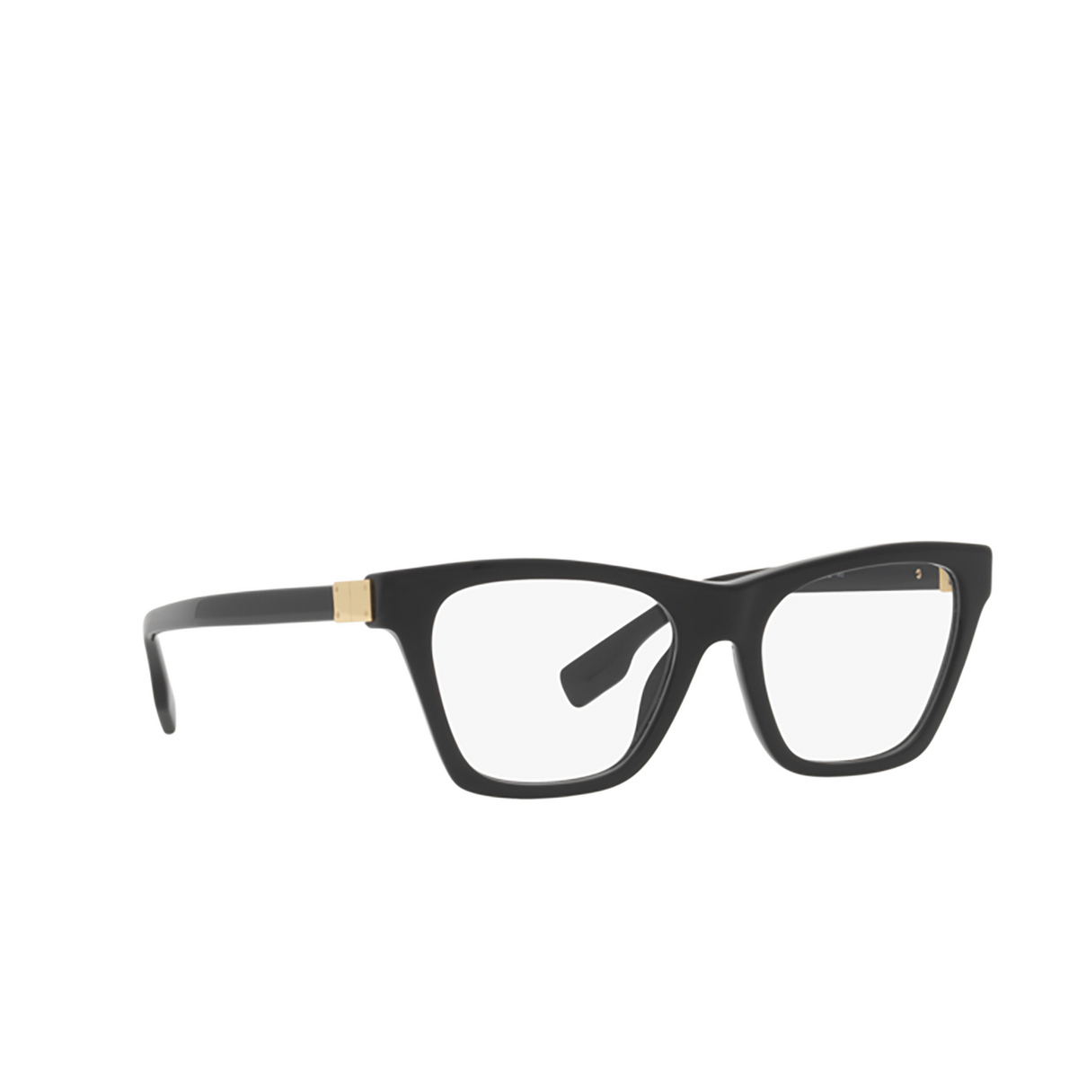 Burberry ARLO Eyeglasses 3001 Black - three-quarters view